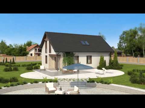 Проект мансардного дома с гаражом Z71 GL от Z500