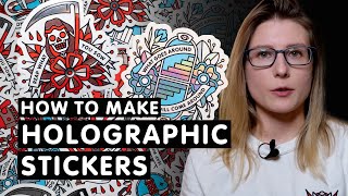 How to Make Holographic Stickers & Hang tags using StickerApp | Sticker Business