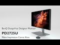 BenQ PD2725U 27 inch 4K Thunderbolt 3 Display P3 DesignVue Designer Monitor