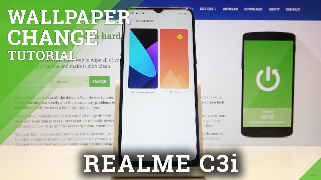 How to Change Wallpaper on REALME C3i – Set Wallpaper on Home Screen