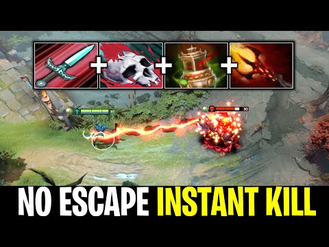 NO ESCAPE AND INSTANT KILL VESSEL + DAGON BUILD PHANTOM ASSASSINS | DOTA 2