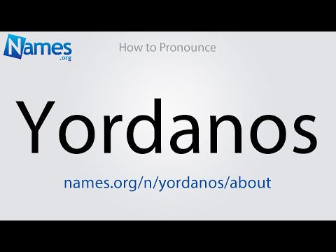 How to Pronounce Yordanos