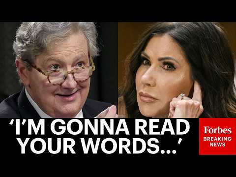 John Kennedy Brings The Receipts In Questioning Of Kristi Noem About Deportations