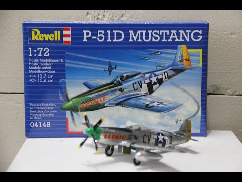Revell - P-51D Mustang dovanų komplektas, 1/72, 64148 video