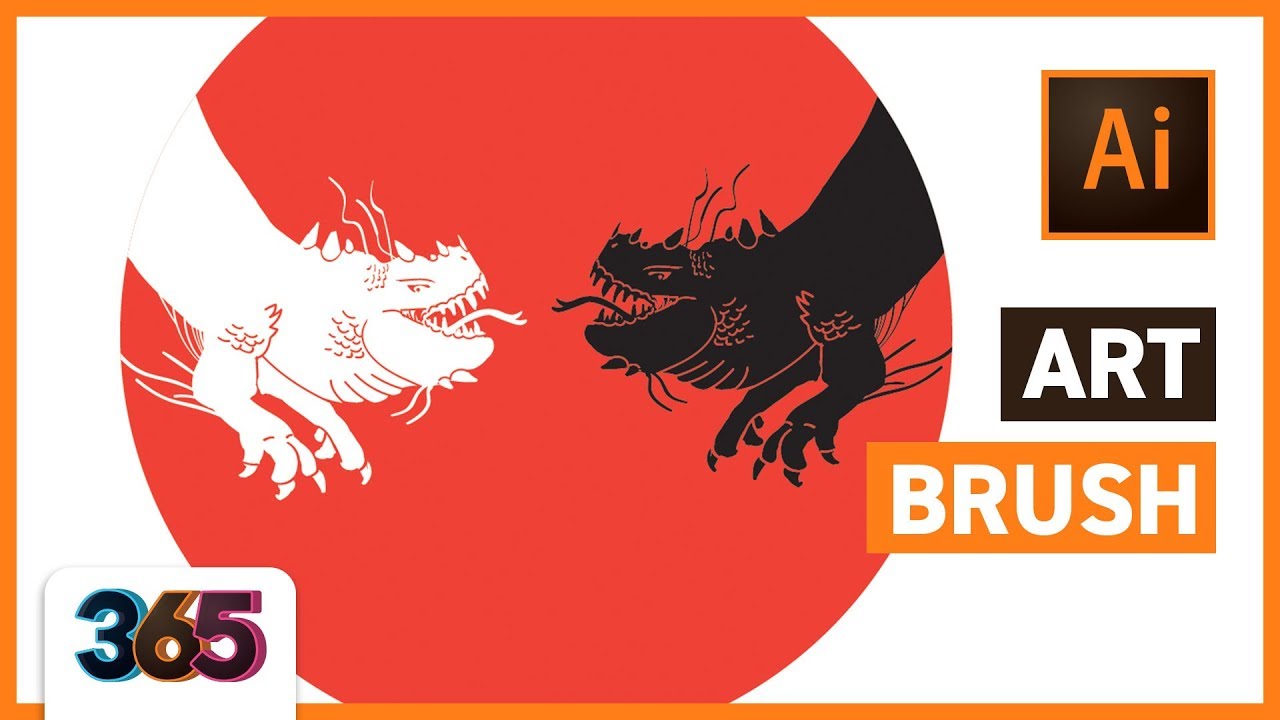 🖌 Art Brush | Illustrator CC Tutorial #88/365 Days of Creativity