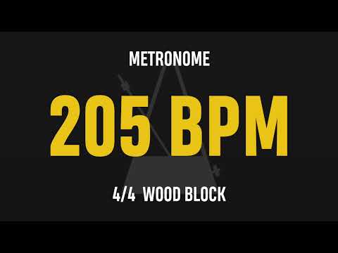 205 BPM 4/4 - Best Metronome (Sound : Wood block)