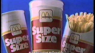 1988 McDonalds Supersize commercial