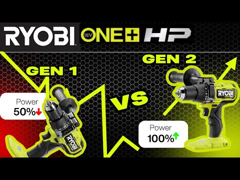 Ryobi Gen 1 vs Gen 2 HP Hammer Drill Driver #diy #homedepot #power #tools #lawncare #repair #home #1