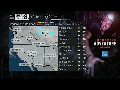 TWC HD Satellite Local Forecast with updated graphics- Nov. 16, 2022- 12:48PM PST