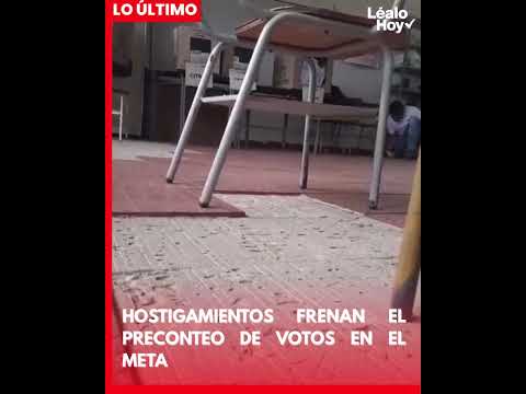 se registran hostigamientos en el puesto de votación en La Macarena, en el departamento del Meta.