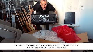 Video thumbnail for VLOG#7 - August 1st 2020 - Unboxing my Marshall JCM800 2203ZW Amp by Euge Valovirta