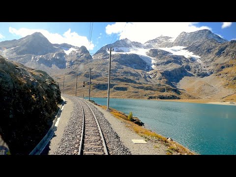 ★ Cab ride 🇨🇭St. Moritz - 🇮🇹Tirano (Bernina pass), Switzerland to Italy [10.2019]