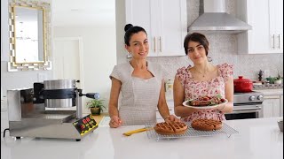 Lousin is Making Chocolate Waffles | Dyna Living | Commercial Belgian Waffle Maker | Heghineh