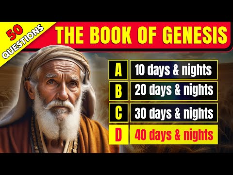 50 BIBLE QUESTIONS ABOUT THE BOOK OF GENESIS TO TEST YOUR BIBLE KNOWLEDGE - The Bible Quiz
