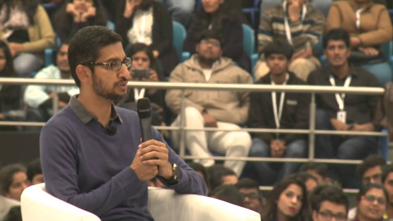 #Ask Sundar: Google CEO Sundar Pichai, live in conversation at Delhi University - YouTube