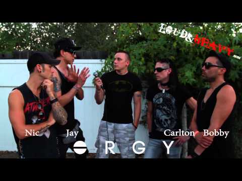 ORGY Interview with Mark w/Loud & Heavy at The Boardwalk, Orangevale, CA  8/15/15