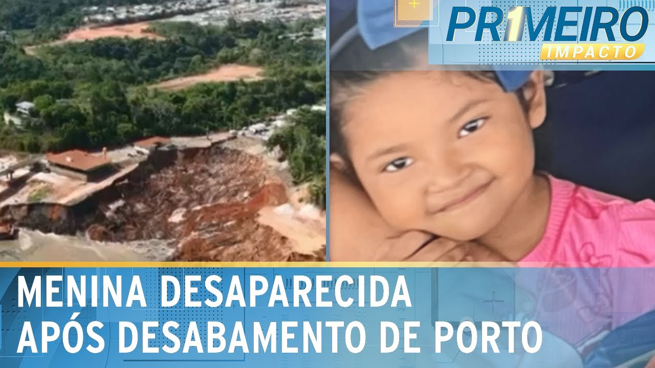 Menina segue desaparecida após desabamento de porto no Amazonas | Primeiro Impacto (08/10/24)
