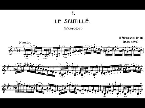 L’École moderne, Op.10 No.1-8 By Henryk Wieniawski (with Score)