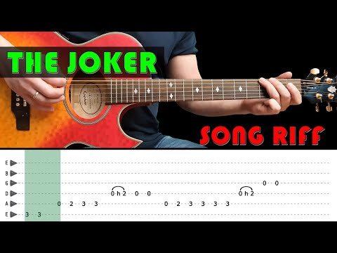 THE JOKER - Guitar lesson - Guitar Riff with tabs (fast & slow) - The Steve Miller Band