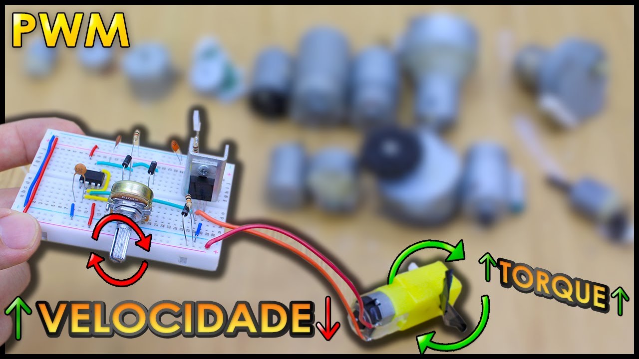 Como Fazer um Controlador de velocidades para MOTORES DC ( CIRCUITO PWM 100% CASEIRO)