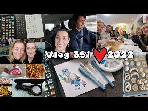 Vlog 351/22 - Praha, metalické akvarelky, holub a zpívání s Kulíky