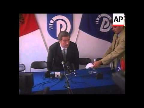 Albania - Peaceful demonstration in skanderbeg sq.