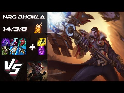 NRG Dhokla TOP Jayce vs Kled [QUADRAKILL] - NA Challenger Patch 14.16