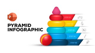 How to create children's pyramid infographic | Powerpoint tutorial