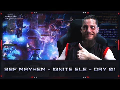[PATH OF EXILE | 3.19] – SSF MAYHEM EVENT – IGNITE ELEMENTALIST – DAY 01!