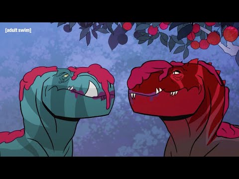 Fang and Red Share a Meal | Genndy Tartakovsky's Primal | adult swim