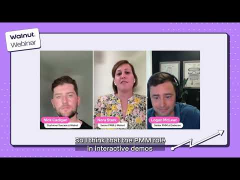 The role of interactive demos in the GTM motion - Webinar snippet | Walnut