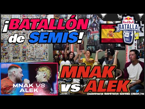 🔴COLOMBIANOS REACCIONAN a MNAK vs ALEK - ¡BATALLÓN de SEMIFINALES! [RED BULL ESPAÑA 2023]