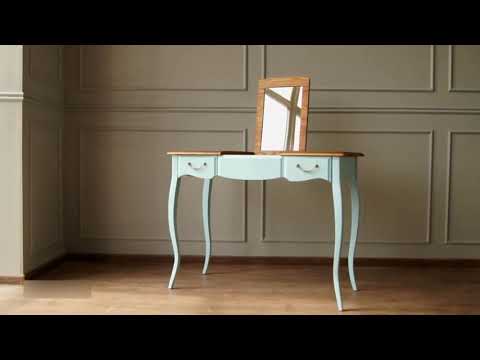 Косметический стол Leontina (ST9309B) Голубой в Вологде - видео 1