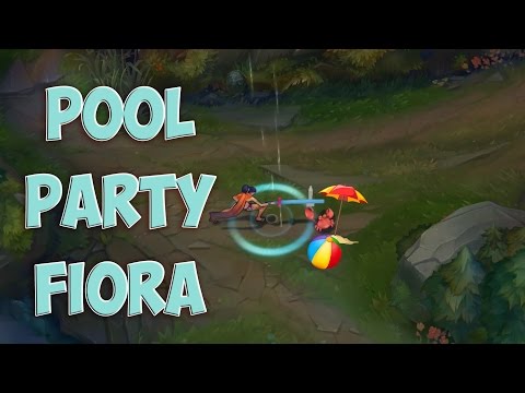 Pool Party Fiora Skin Spotlight - Pre-Release - League of Legends