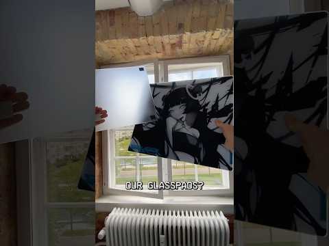 regular glass vs gaming glass mousepad? 😳 #shorts #gaming #skypad