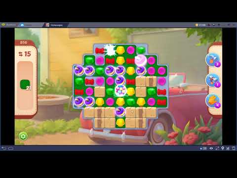 💖 Homescapes Level 856 💖 ❣️No Booster❣️