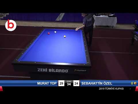 MURAT TOP & SEBAHATTİN ÖZEL Bilardo Maçı - 2019 TÜRKİYE KUPASI 2.ETAP ERKEKLER-1.ÖN ELEME