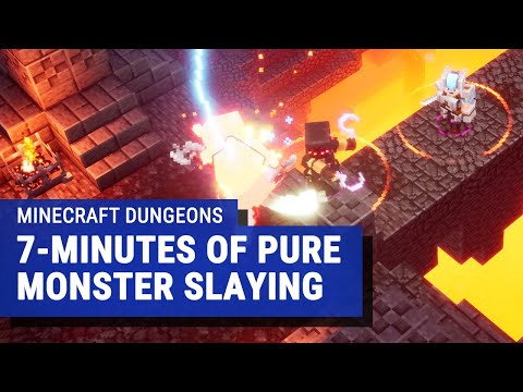 Minecraft Dungeons Gameplay - 7-Minutes of Monster Slaying & Dungeon Crawling
