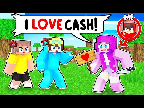 Insane Roleplay: Cash Mines as His Obsessed Fan in Minecraft!
