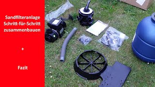 Sandfilteranlage Schritt-für-Schritt Zusammenbauen + Fazit
