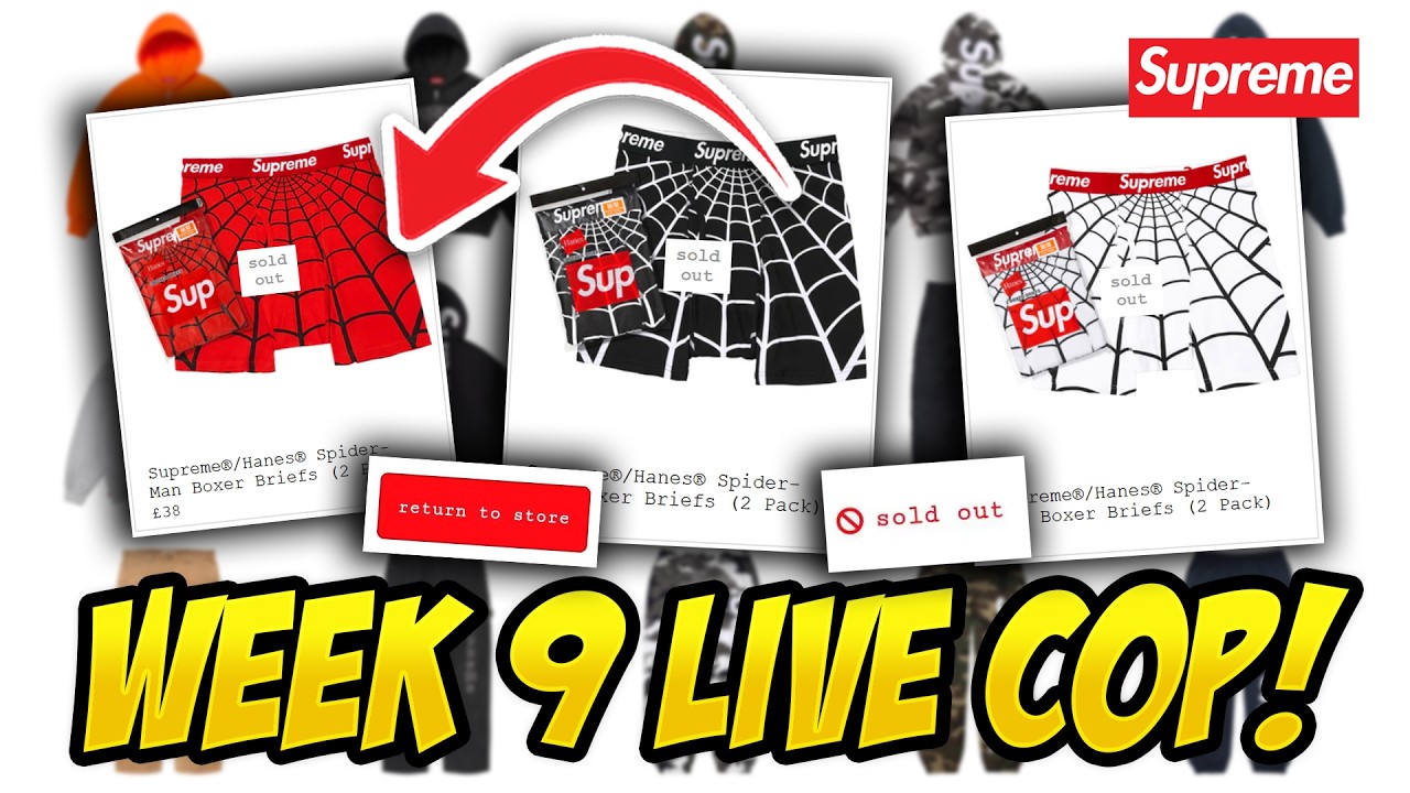 I Underestimated The Spider-Man Boxers.. Supreme SS26 Week 9 Live Cop!