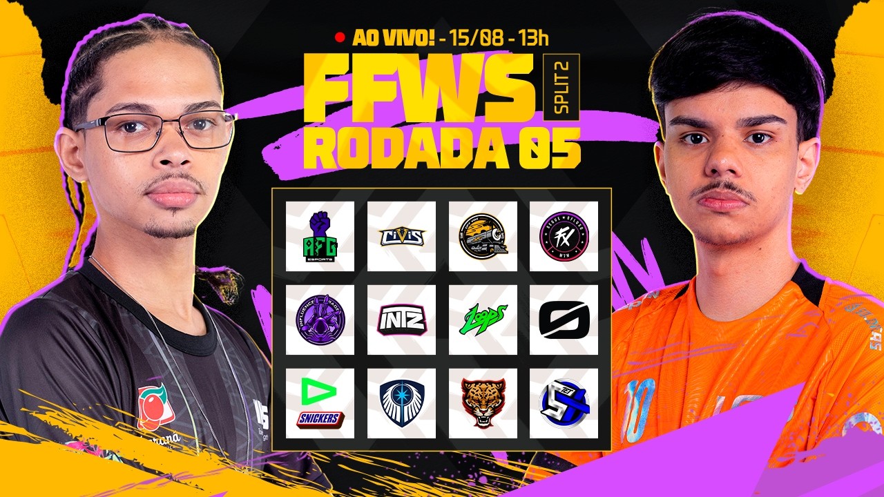 🔴 FREE FIRE AO VIVO: FFWS BRASIL SPLIT 2 | RODADA 5