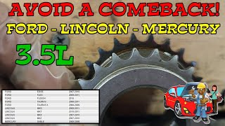 Ford Lincoln Mercury IMPORTANT Timing Chain Replacement Tip. AVOID P0016 AND P0017!