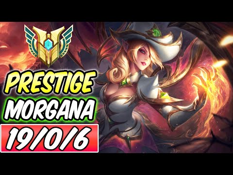S+ 19/0/6 PRESTIGE BEWITCHING MORGANA MID - CLEAN PLAYS GAMEPLAY | Build & Runes | League of Legends