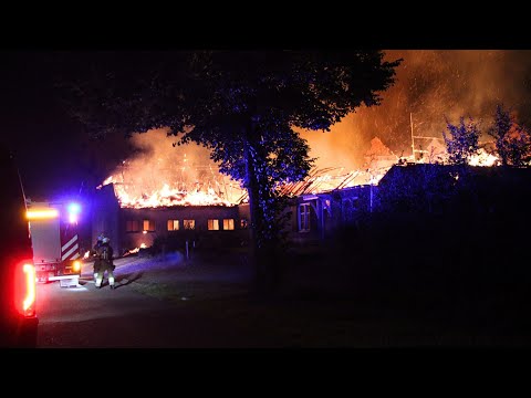 Grote Brand in een Woonboerderij aan de Singel in Teeffelen