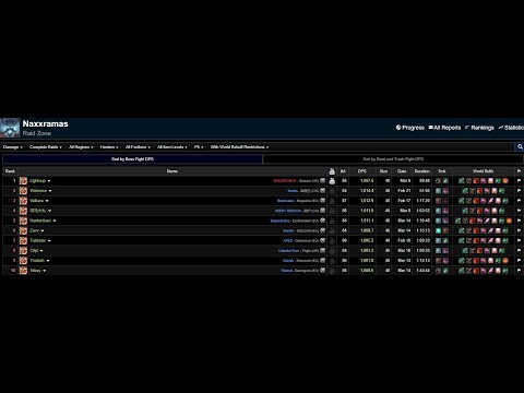 #5 world Hunter Naxxramas - Degenerates speedrun 1:10:48