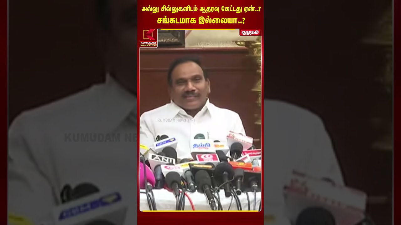 அல்லு சில்லுகளிடம் ஆதரவு கேட்டது ஏன்..? சங்கடமாக இல்லையா..? | CM Vijay | A.Rasa | DMK
