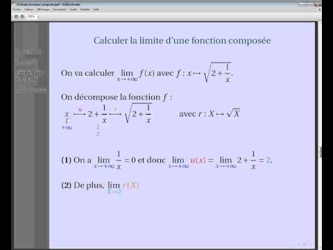 Limite d'une fonction composée