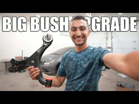 GETTING RID OF ALL THE SLOP IN MY SUSPENSION // Upgraded Civic Bushings