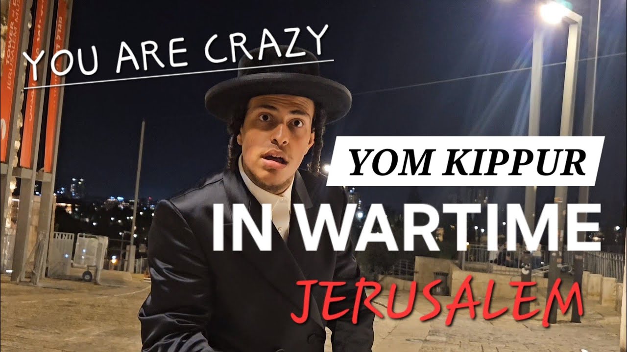 AN ORTHODOX RELIGIOUS MAN SAYS, YOU ARE CRAZY TO A CHRISTIAN WOMAN ON YOM KIPPUR #JERUSALEM #ISRAEL